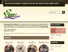 Tablet Screenshot of greendogspa.com